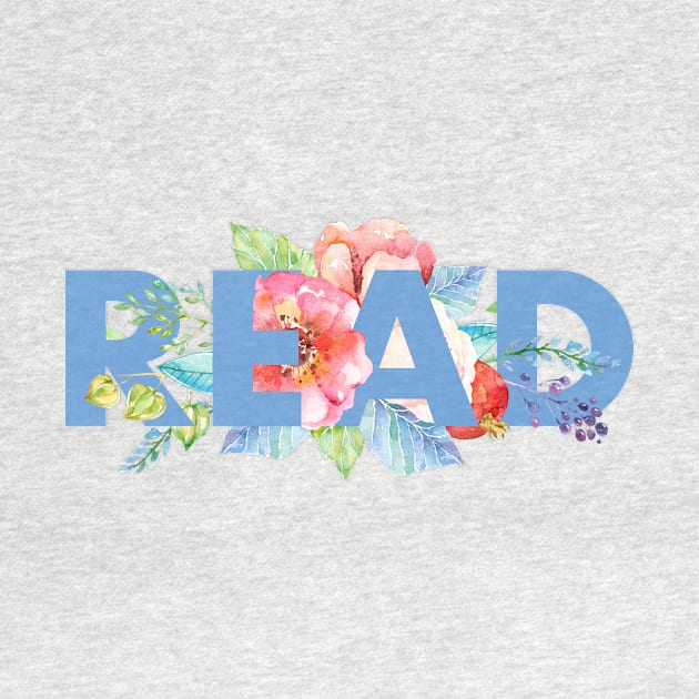 Floral READ by literarylifestylecompany